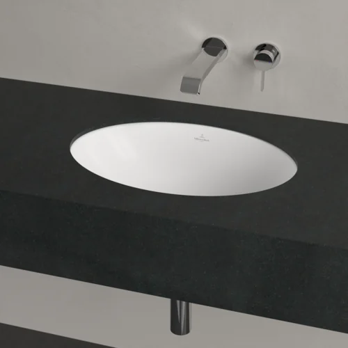 Раковина, Villeroy&Boch, Loop&Friends, шгв 485*325*205, отверстия для смесителя-отсутствуют, CeramicPlus, цвет-Stone White