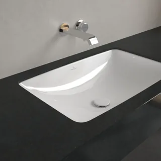Раковина, Villeroy&Boch, Loop&Friends, шгв 615*380*180, отверстия для смесителя-отсутствуют, цвет-альпийский белый