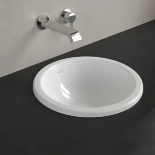 Раковина, Villeroy&Boch, Loop&Friends, шгв 390*390*190, отверстия для смесителя-отсутствуют, цвет-альпийский белый — иконка