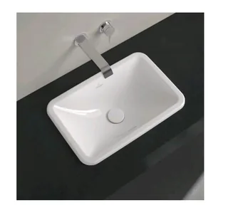 Раковина, Villeroy&Boch, Loop&Friends, шгв 510*340*165, отверстия для смесителя-отсутствуют, цвет-альпийский белый (белый Alpin)
