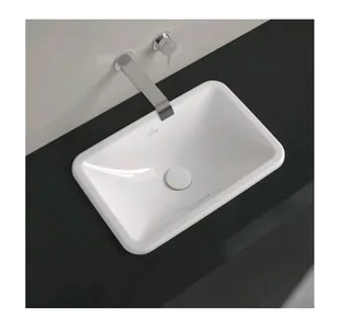Раковина, Villeroy&Boch, Loop&Friends, шгв 600*405*185, отверстия для смесителя-отсутствуют, цвет-альпийский белый (белый Alpin)