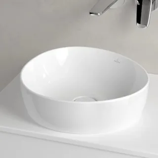 Раковина, Villeroy&Boch, Antao, шгв 400*395*145, отверстия для смесителя-отсутствуют, CeramicPlus, цвет-альпийский белый — иконка