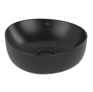 Раковина, Villeroy&Boch, Antao, шгв 400*395*145, отверстия для смесителя-отсутствуют, CeramicPlus, цвет-черный матовый