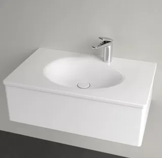 Раковина, Villeroy&Boch, Antao, шгв 800*500*150, отверстия для смесителя-1, CeramicPlus, цвет-альпийский белый