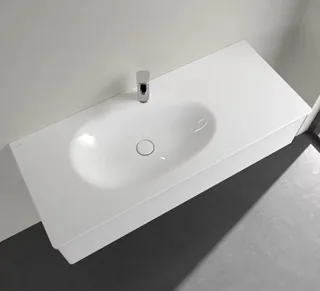 Раковина, Villeroy&Boch, Antao, шгв 1200*500*90, отверстия для смесителя-1, CeramicPlus, цвет-камень белый (Stone White)