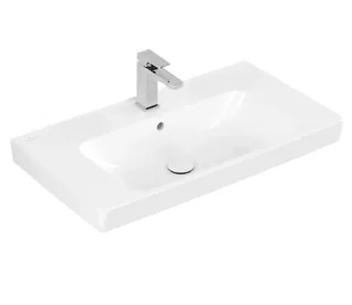 Раковина, Villeroy&Boch, Architectura, шгв 800*445*165, отверстия для смесителя-1 сквозное, 2 промаркированных, цвет-альпийский белый — иконка