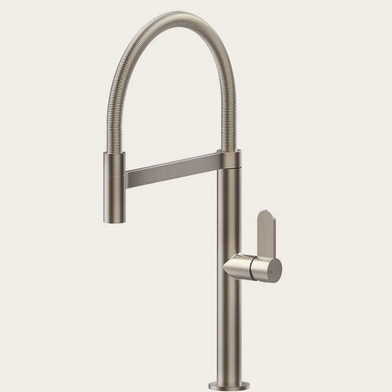 Смеситель для кухни, Gessi, Helium, цвет-Finox Brushed Nickel
