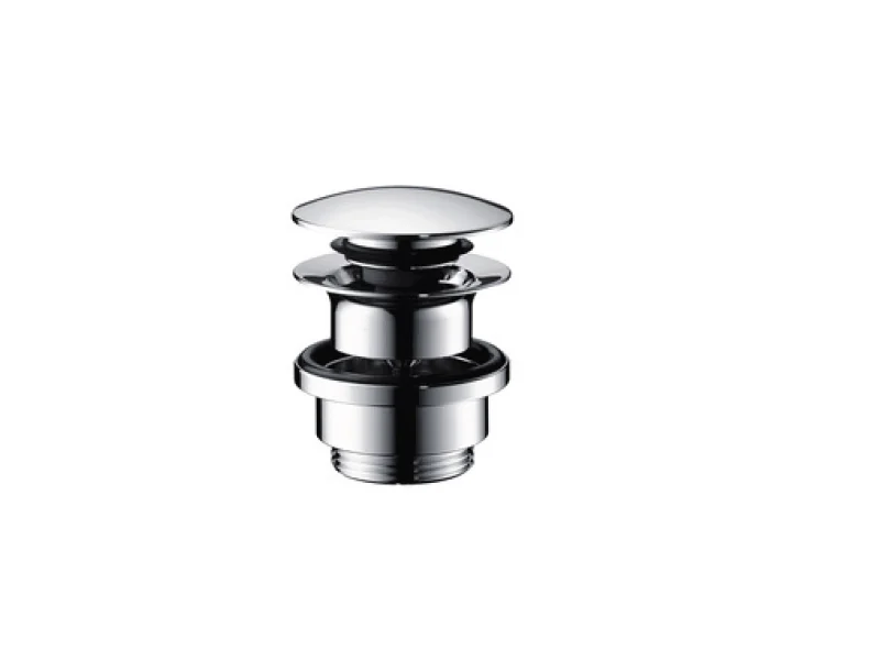 Донный клапан, Hansgrohe, для раковин и биде, с переливом, 1 1/4", хром