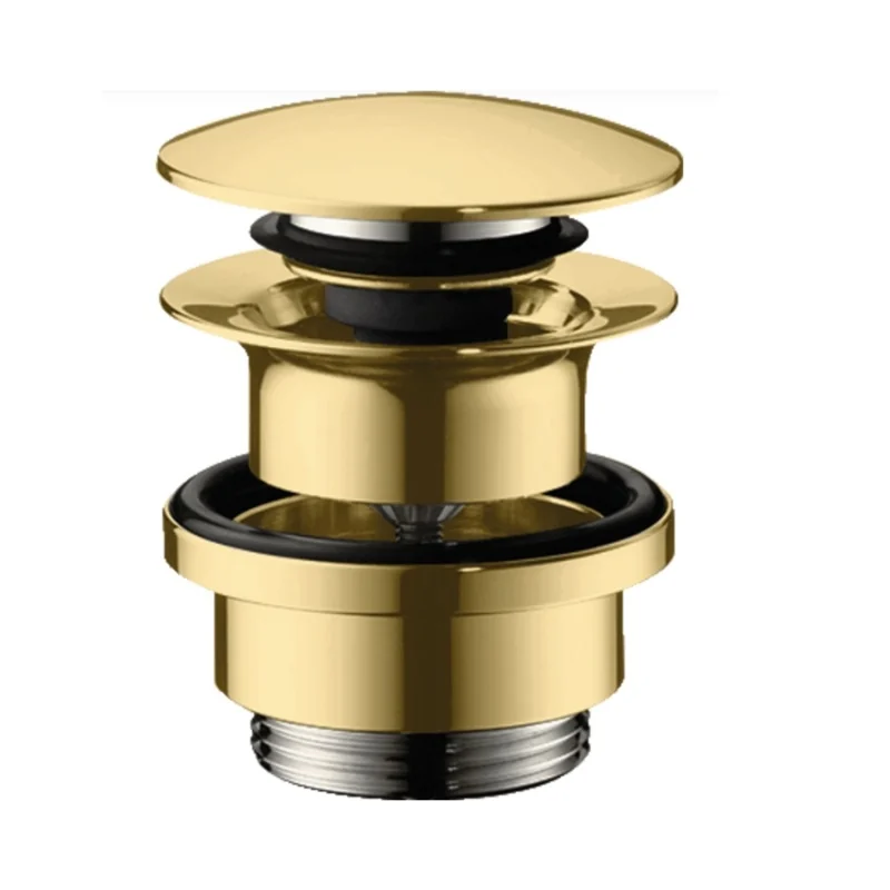 Донный клапан, Hansgrohe, для раковин и биде, 1 1/4", цвет-золото