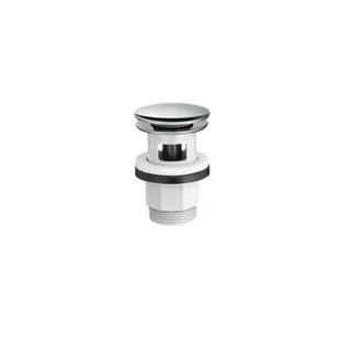 Донный клапан, Hansgrohe, для раковин и биде, с переливом, 1 1/4", хром