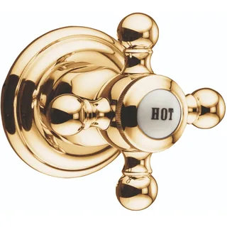 Вентиль, Kludi, 1926, 3/4", HOT/горячая, цвет-позолоченный, 23 карат