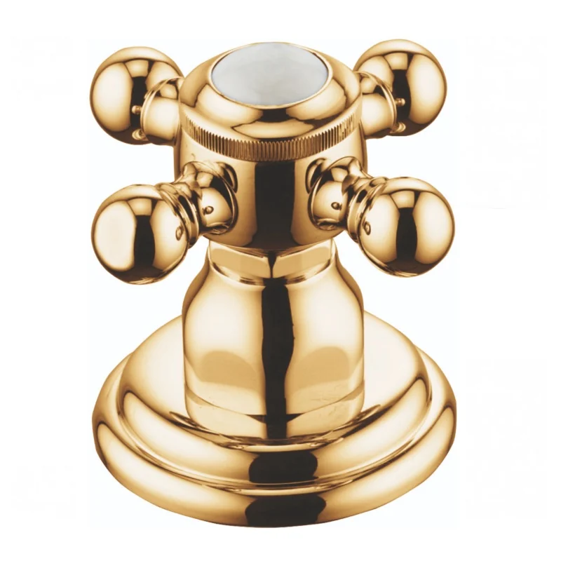 Вентиль, Kludi, 1926, 1/2" x 3/4", цвет-позолоченный, 23 карат
