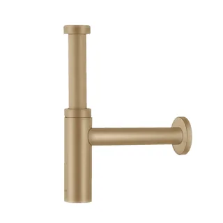Сифон, Hansgrohe, Flowstar S, для раковины, бутылочный, 1 1/4", цвет-шлифованная бронза