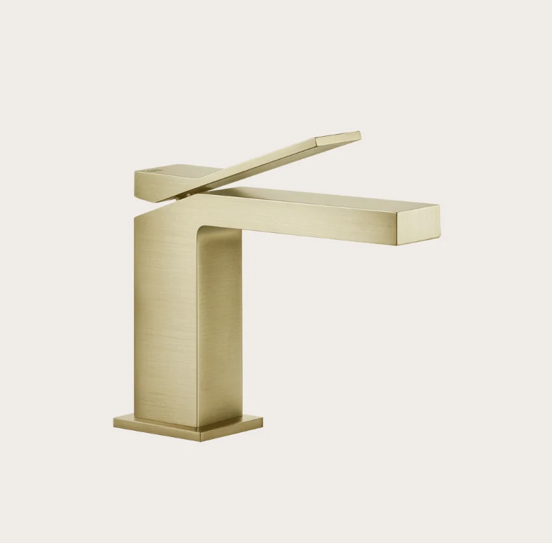 Смеситель для раковины, Gessi, Rettangolo K, цвет-Brushed Brass PVD