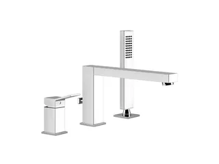 Смеситель для ванны и душа, Gessi, Rettangolo K, цвет-хром