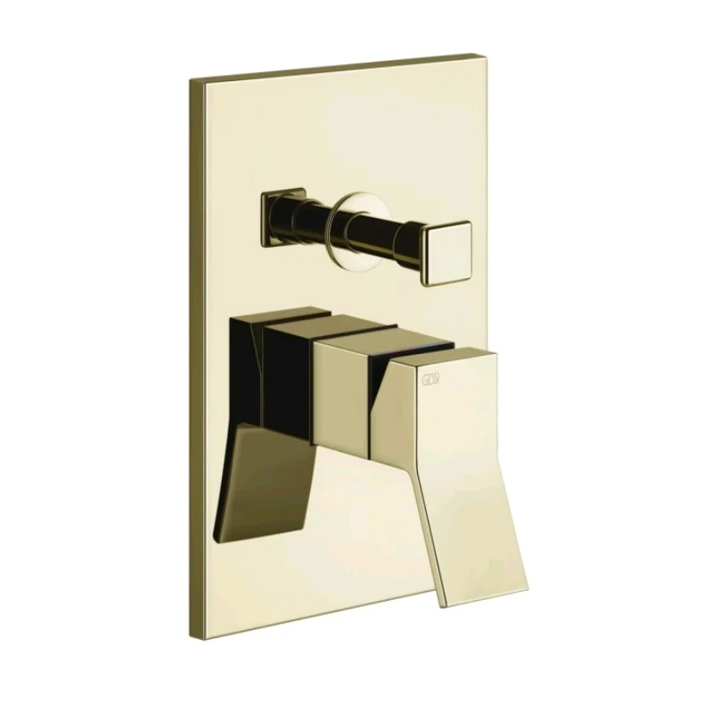 Смеситель для душа, Gessi, Rettangolo K, на 2 потребителя, цвет-Brass PVD