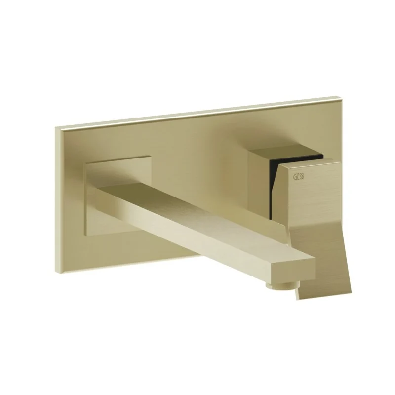 Смеситель для раковины, Gessi, Rettangolo K, цвет-Brushed Brass PVD