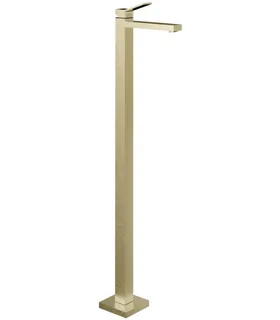 Смеситель для раковины, Gessi, Rettangolo K, напольный, цвет-Brushed Brass PVD — иконка