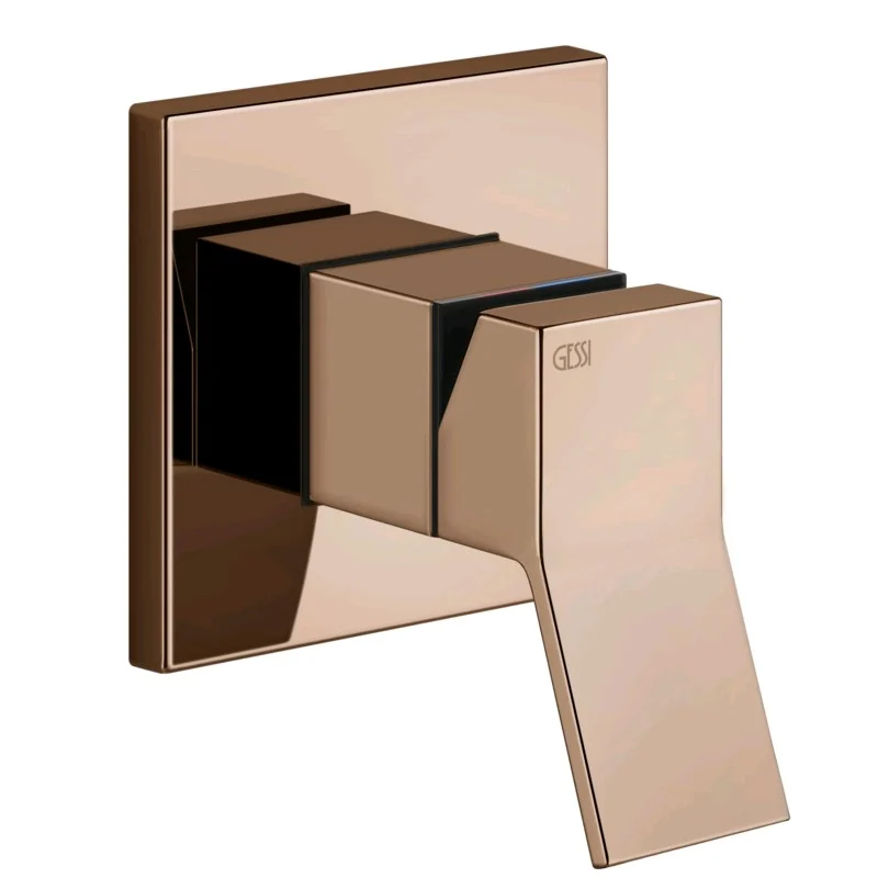 Смеситель для душа, Gessi, Rettangolo K, на 1 потребитель, цвет-Copper PVD