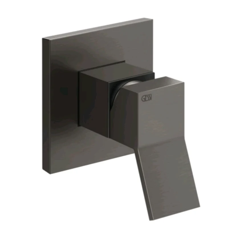 Смеситель для душа, Gessi, Rettangolo K, на 1 потребитель, цвет-Black Metal Brushed PVD