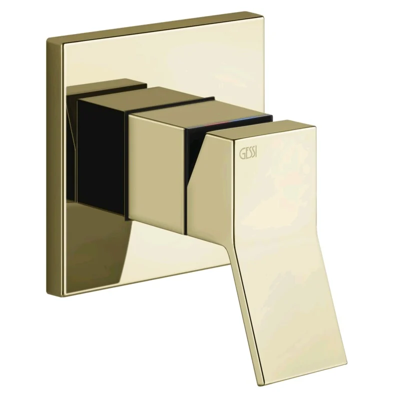 Смеситель для душа, Gessi, Rettangolo K, на 1 потребитель, цвет-Brass PVD