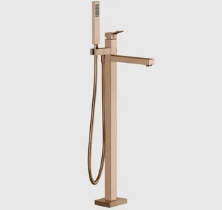 Смеситель для ванны и душа, Gessi, Rettangolo K, напольный, цвет-Copper PVD — иконка