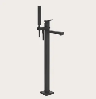 Смеситель для ванны и душа, Gessi, Rettangolo K, напольный, цвет-Black XL