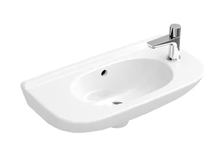 Раковина, Villeroy&Boch, O'Novo, шг 500*250, отверстия для смесителя-отсутствуют, цвет-альпийский белый — иконка