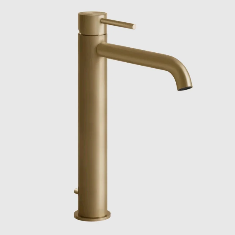 Смеситель для раковины, Gessi, 316 Flessa, цвет-Warm Bronze Brushed PVD