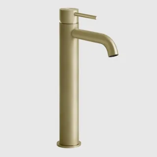 Смеситель для раковины, Gessi, 316 Flessa, цвет-Brushed Brass PVD