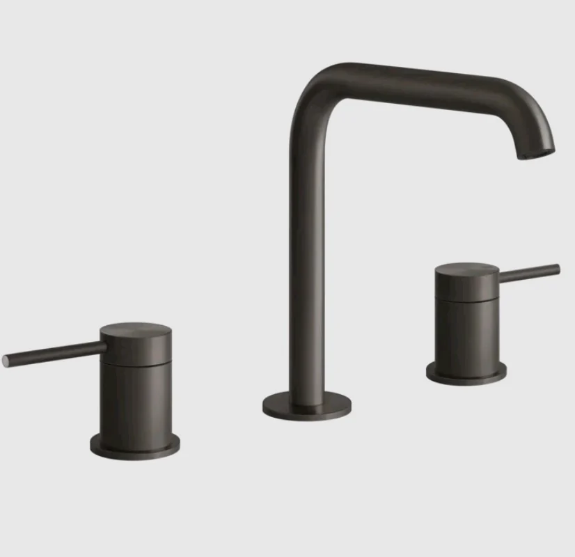Смеситель для раковины, Gessi, 316 Flessa, цвет-Black Metal Brushed PVD