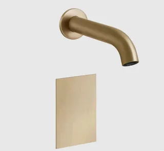 Смеситель для раковины, Gessi, Sensor Taps Flessa, цвет-Warm Bronze Brushed PVD