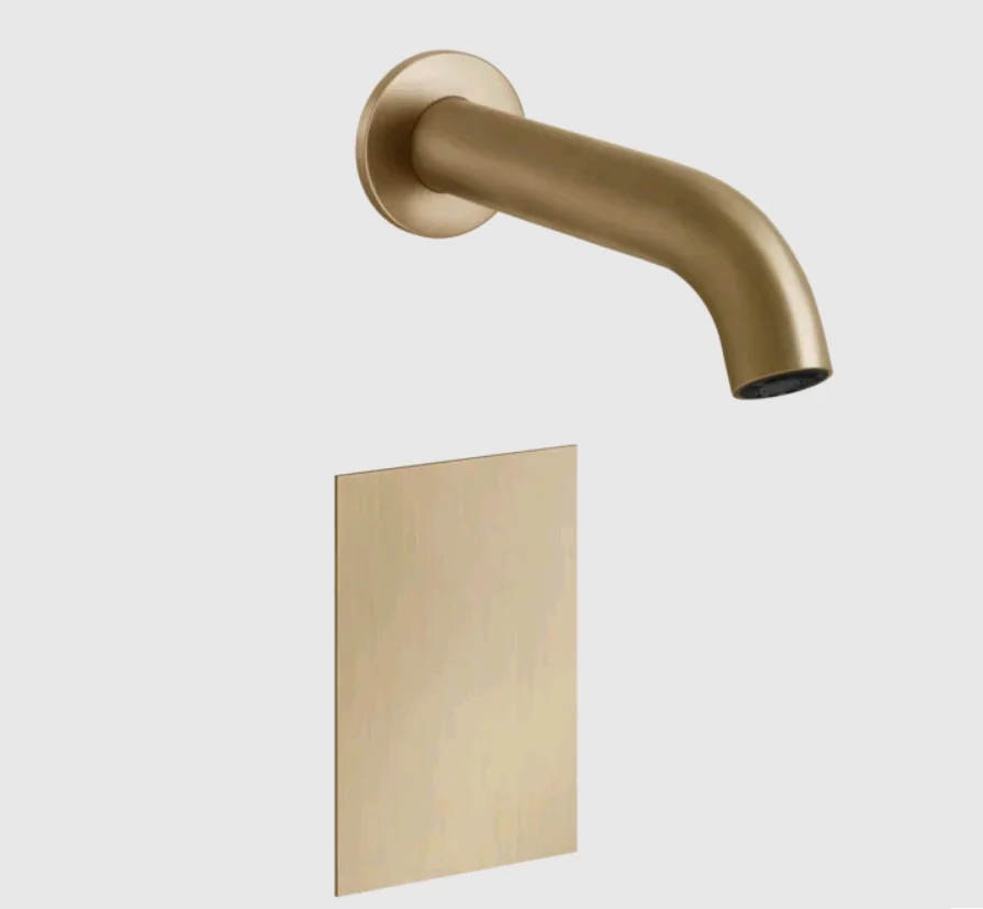 Смеситель для раковины, Gessi, Sensor Taps Flessa, цвет-Warm Bronze Brushed PVD