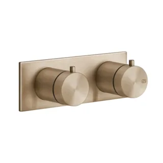 Смеситель для душа, Gessi, 316 Bath-Shower, на 2 потребителя, цвет-Warm Bronze Brushed PVD