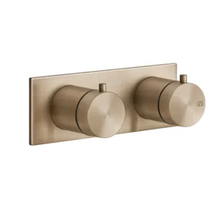 Смеситель для душа, Gessi, 316 Bath-Shower, на 3 потребителя, цвет-Warm Bronze Brushed PVD