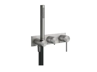 Смеситель для душа, Gessi, Shower316, цвет-Black Metal Brushed PVD