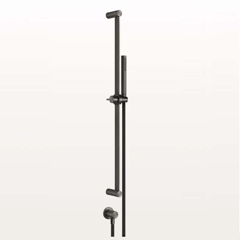 Душевой гарнитур, Gessi, 316 Bath-Shower, 25, цвет-Black Metal Brushed PVD