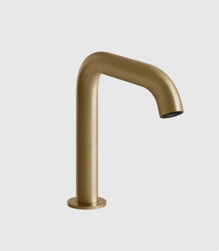 Смеситель для раковины, Gessi, Sensor Taps, цвет-Warm Bronze Brushed PVD