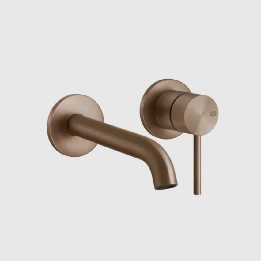 Смеситель для раковины, Gessi, 316 Flessa, цвет-Copper Brushed PVD