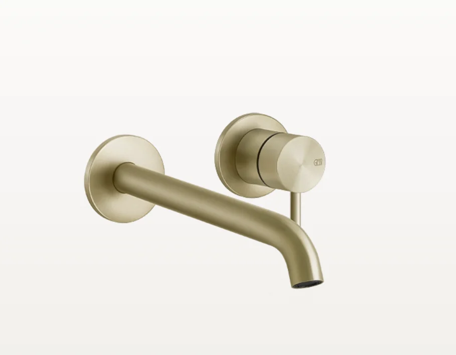 Смеситель для раковины, Gessi, Flessa, цвет-Brushed Brass PVD
