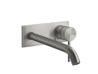 Смеситель для раковины, Gessi, Flessa, цвет-Steel Brushed
