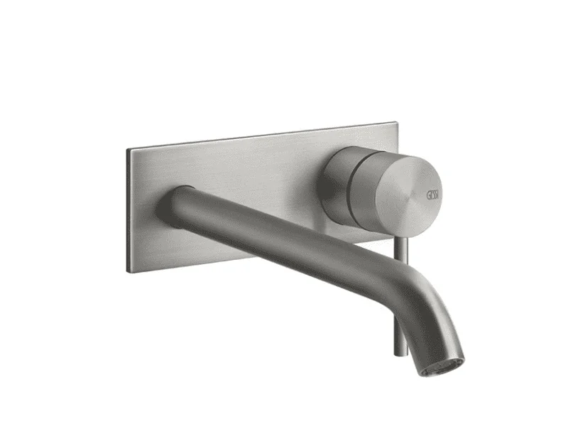 Смеситель для раковины, Gessi, Flessa, цвет-Steel Brushed