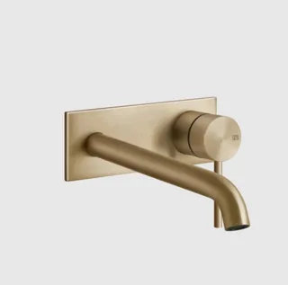 Смеситель для раковины, Gessi, 316 Flessa, цвет-Warm Bronze Brushed PVD
