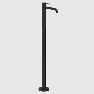 Смеситель для раковины, Gessi, 316 Flessa, напольный, цвет-черный матовый
