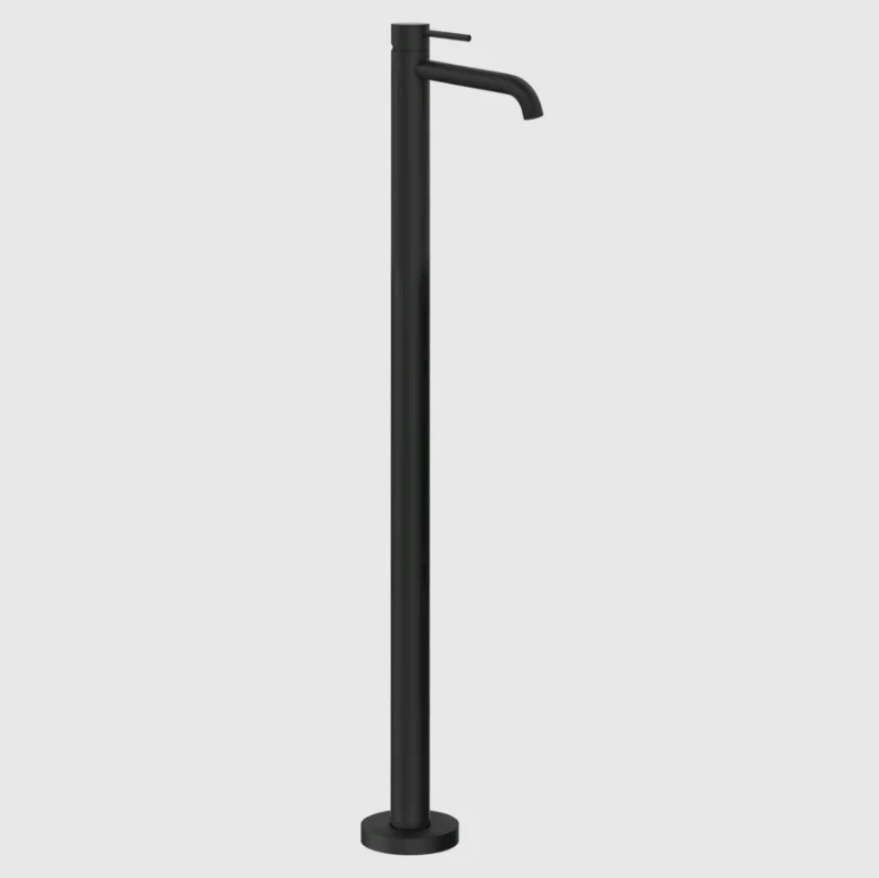 Смеситель для раковины, Gessi, 316 Flessa, напольный, цвет-черный матовый