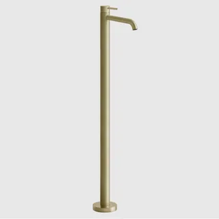 Смеситель для раковины, Gessi, 316 Flessa, напольный, цвет-Brushed Brass PVD