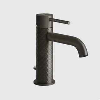 Смеситель для раковины, Gessi, 316 Intreccio, цвет-Black Metal Brushed PVD