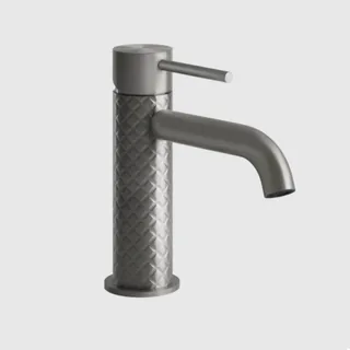 Смеситель для раковины, Gessi, 316 Intreccio, цвет-Steel Brushed