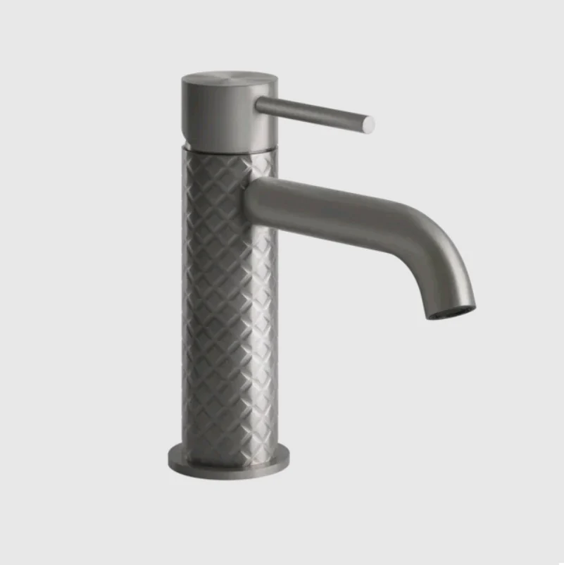 Смеситель для раковины, Gessi, 316 Intreccio, цвет-Steel Brushed