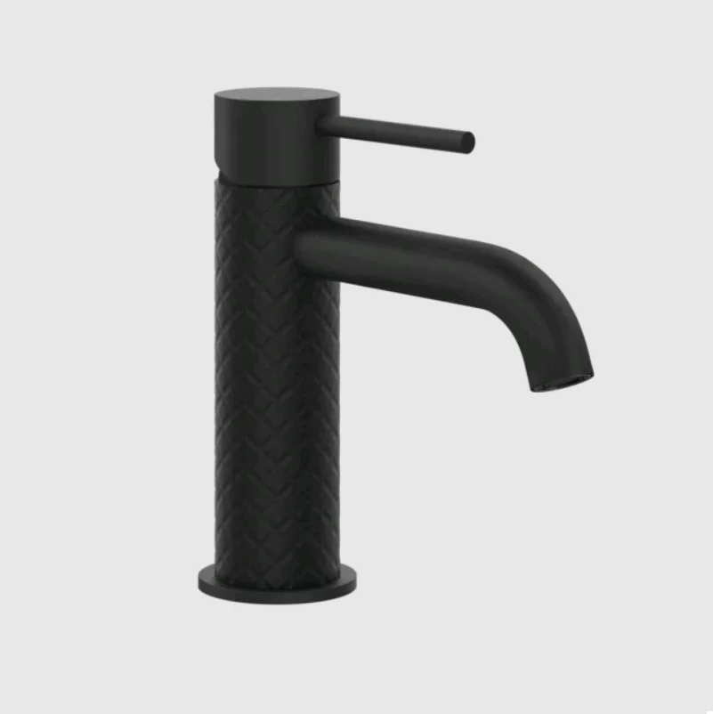 Смеситель для раковины, Gessi, 316 Intreccio, цвет-черный матовый